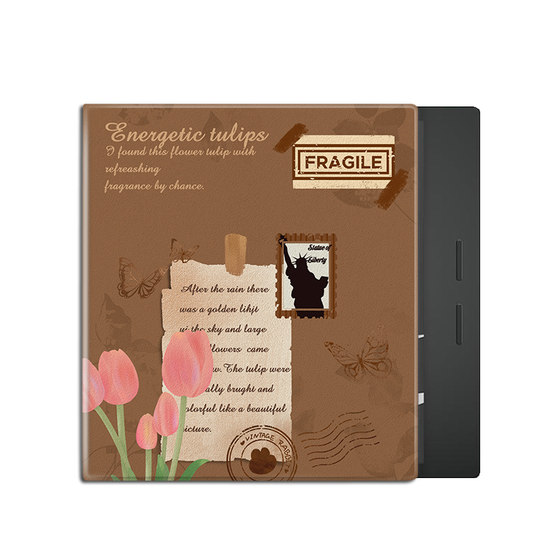 수막 잎에 적합한 튤립 5 개 레트로 3 자기 전자 책 poke6s/tab8c/7.8 인치 보호 케이스 수막 잎에 적합한 튤립 5 개 레트로 3 자기 전자 책 poke6s/tab8c/7.8 인치 보호 케이스