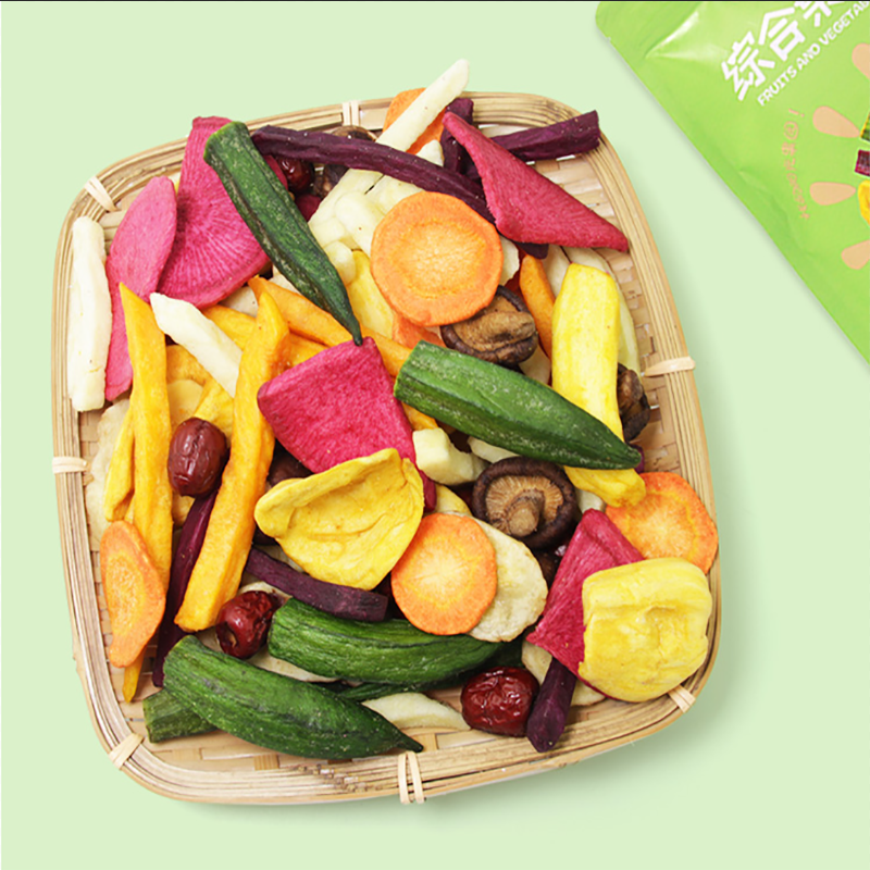 东方果园果蔬脆片综合果蔬干100g即食蔬菜干果蔬混合装休闲零食