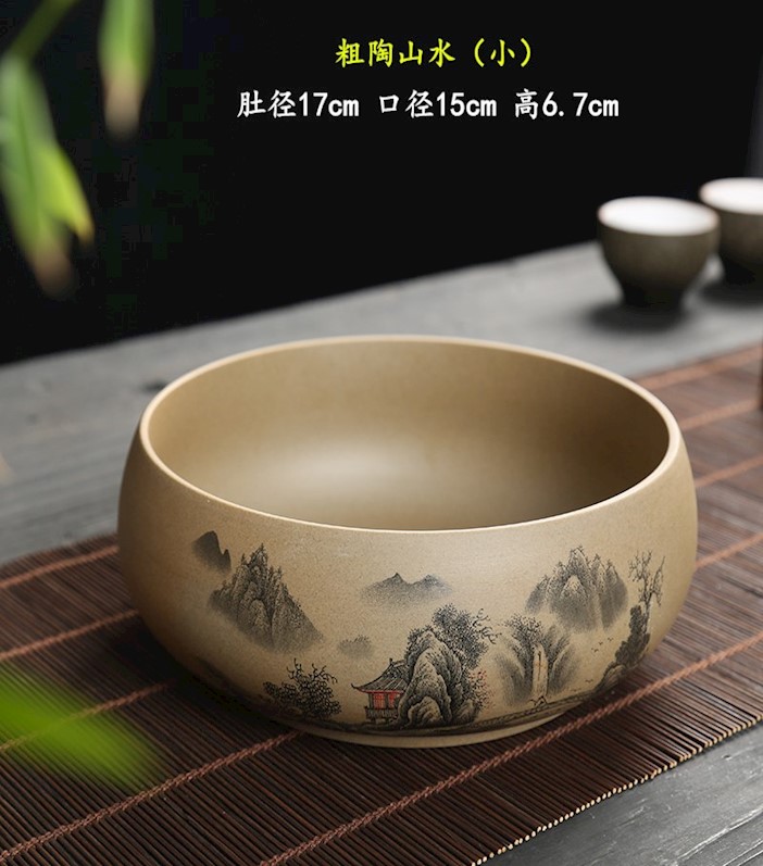 Put cups of tea to wash to the Japanese zen basin to heavy tuba basin of wash cup for wash cup vessels tea cups