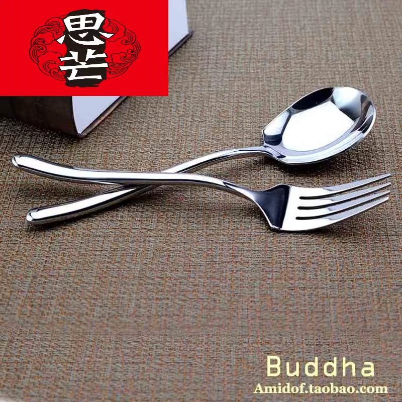 Thinking mans stainless steel buffet points CaiShao archduke teaspoons of western - style stainless steel tableware spork public service more forks