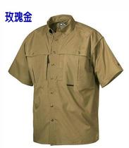 Foreign trade original single casual urban mens short sleeve shirt American hunting breathable fishing short sleeve size
