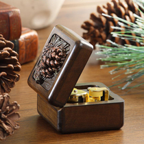 American retro music box eight-tone box sky city wooden boutique birthday gift creativity to girl girl girl