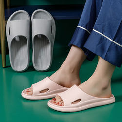 Summer slippers for women, indoor, thick-soled, poop-stomping, couples, home bathroom, bathing, non-slip, anti-odor slippers for men