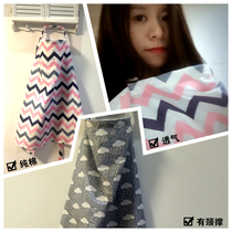 Pan Niu handmade breast-feeding towel fig leaf outside breast-feeding towel breast-feeding clothing outdoor breast-feeding with pre-supporting shawl cotton