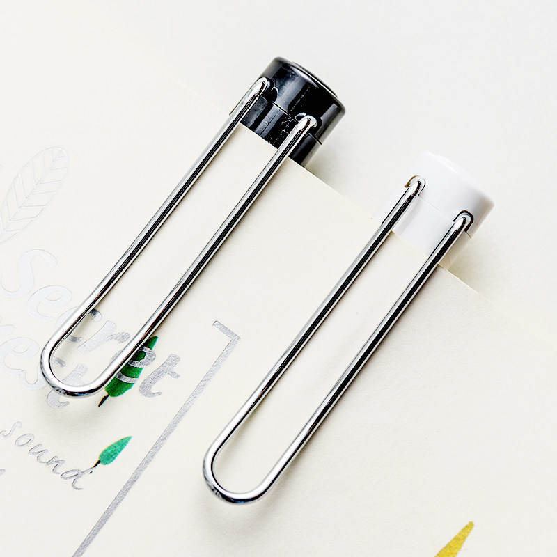 miniso名创优品 粉红豹系列拔帽钢丝夹中性笔0.5mm黑色