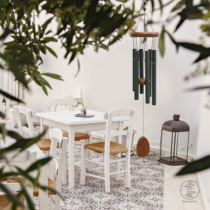Dopamine music wind chimes European solid wood home decoration Handmade metal pipe Meditation housewarming creative gift