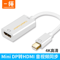 Mini dp turnshdmi turns connector VGA mother 4K high-definition converter thunder apple mac Dell laptop connector projector Surfaces