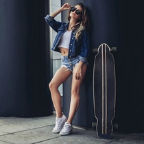 Imported 9-layer plus maple professional downhill plate deep sinking plate brush street artifact with large wheel ceramic bearings