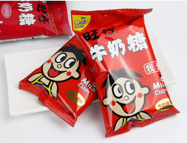 如42/15g等●原味特浓 ●红豆牛乳味 ●草莓味 ●巧克力夹心旺仔牛奶