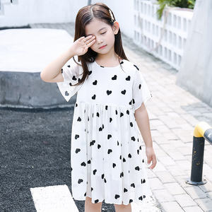 女童连衣裙儿童裙子2019新款夏装韩版超洋气公主裙大童女孩雪纺裙