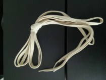 Special beige shoelaces high and low Top 1 8 beige long men and women canvas wax inverted triangle white leather new