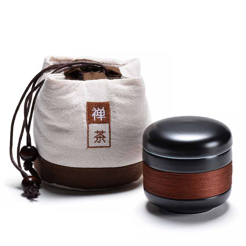 Pure guest a cup of tea tea sets, small ceramic crack cup portable bag single filter cups custom LOGO