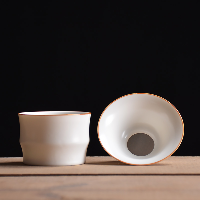 White porcelain tea filter creative ceramic filter screen tea tea tea an artifact tea good kung fu tea accessories