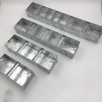 86 type switch socket bottom box Galvanized iron box Double box conjoined junction box Triple wire box KBG cassette