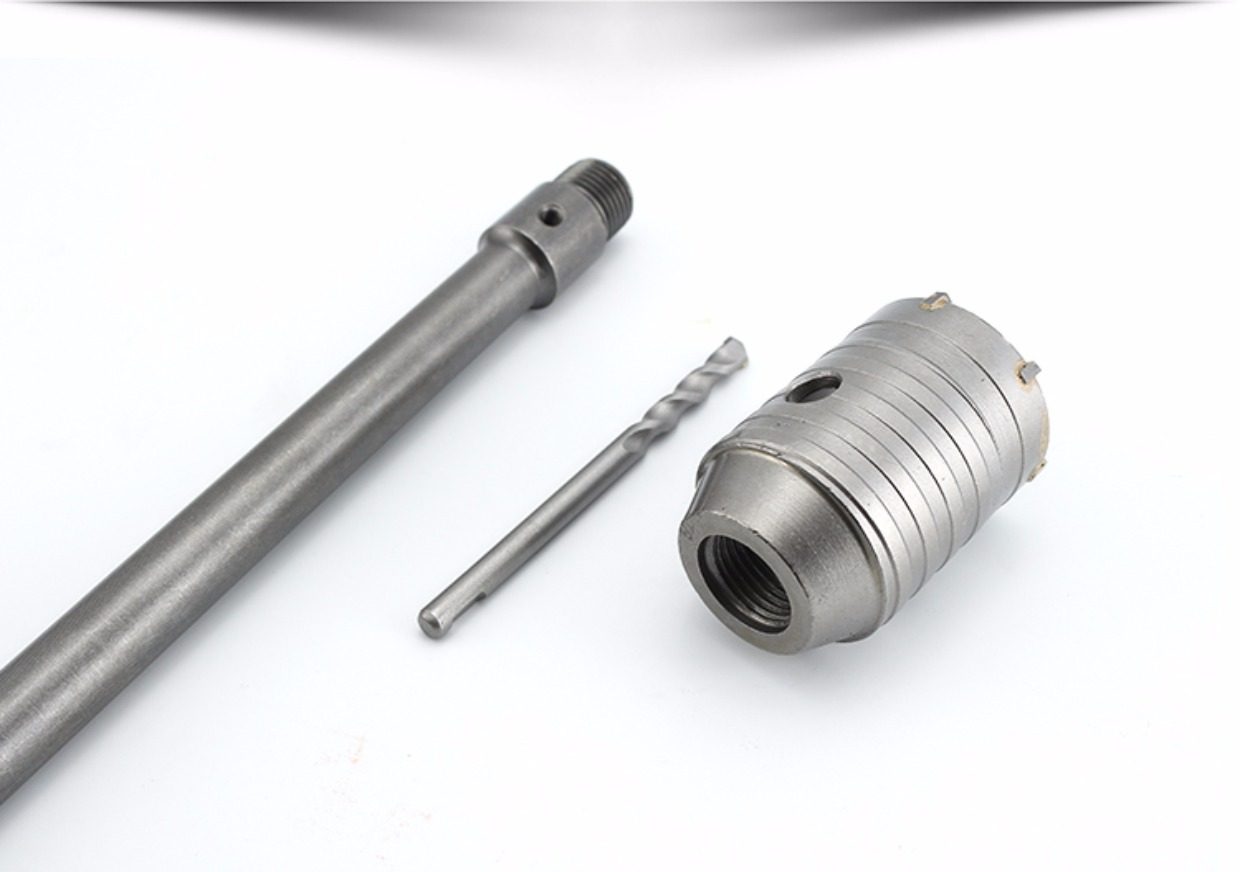 包邮电锤墙壁开孔器水泥墙钻墙打空调孔家用混凝土冲击钻钻头套装