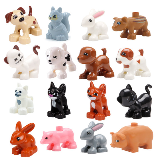 Large particle animal building blocks bulk cat, dog, pig, cow, rabbit, farm pet model, early childhood education, educational children's toys
Large particle animal building blocks bulk cat, dog, pig, cow, rabbit, farm pet model, early childhood education, educational children's toys