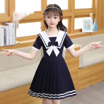Summer dress girls summer dress thin style college style jk uniform childrens 2021 new net red childrens skirt