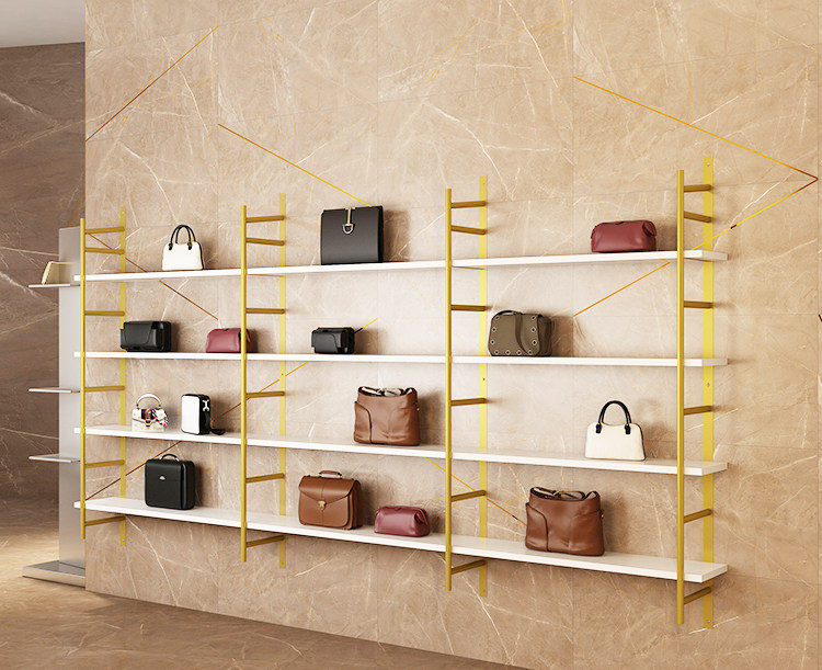 包包墙上样品陈列柜精品陈列橱窗店铺展示柜鞋店多层置物架货架