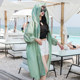 Sunscreen women's long sleeve medium long 2020 new summer super immortal air hooded loose fairy thin outer Pullover Sunscreen women's long sleeve medium long 2020 new summer super immortal air hooded loose fairy thin outer Pullover