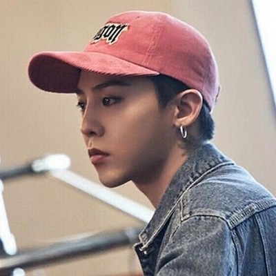 权志龙gd同款字母灯芯绒棒球帽子潮男女秋冬天百搭粉色鸭舌嘻哈帽