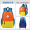 LakeBlue Orange Large 4-6 Grade School Bag