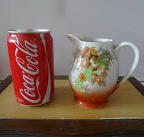 Old teacup split Teacup Republic of China spray color double-sided flower old cup ceramic ornaments Wine glass Teacup antique physical photo