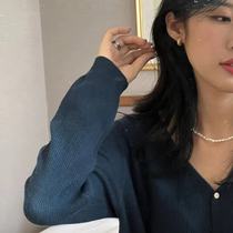 Miss Sunflower 2022 new South Korea Door Door Fashion Circle Earring ring 092501