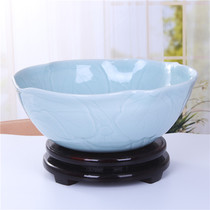 Jingdezhen ceramic fish tank Water lily basin Fish basin Lotus cylinder Large turtle cylinder ornaments Extra-large wind water hall humidification