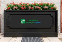 Wrought iron flower box outdoor flower bed outside the flower pool flower stand outdoor creative combination Square store partition customization