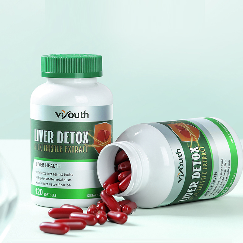 viyouth美国进口护肝片奶蓟草胶囊120粒(热品库)