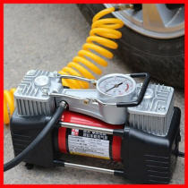 double cylinder 12v car air compressor tire inflator pump