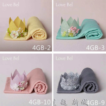 Aibeer newborn childrens photography hat props studio baby photo hat Crown full moon photo props set