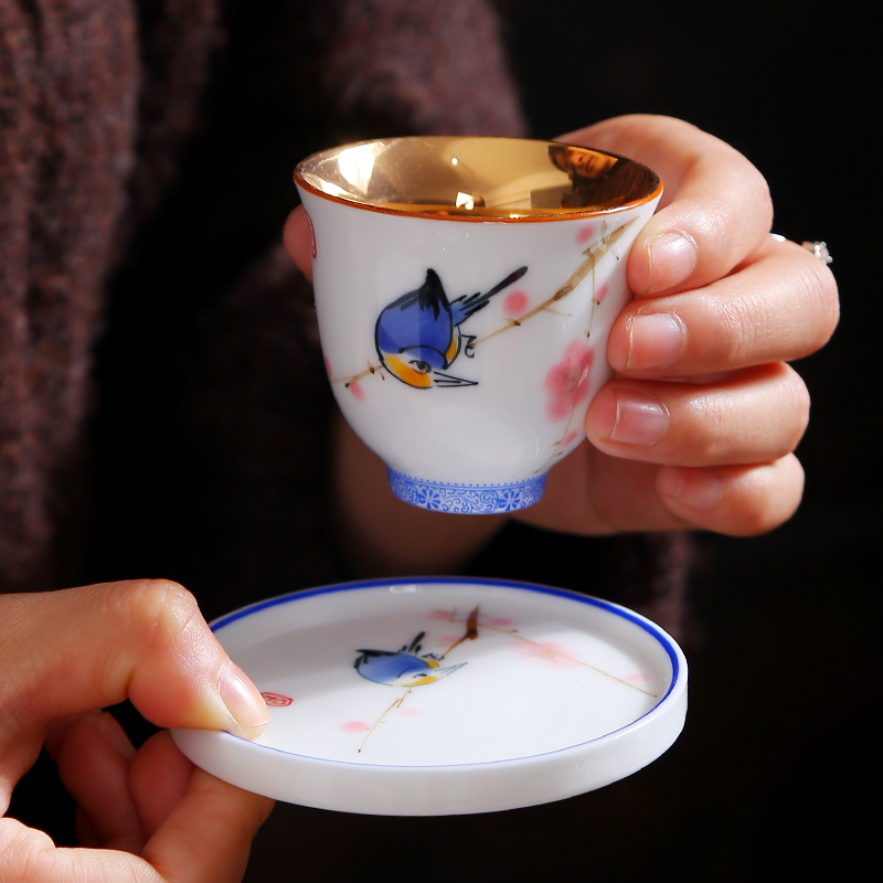 Hand - made ceramic cups insulation pad creative Japanese teacup saucer plate mat tea cup tea accessories tea set