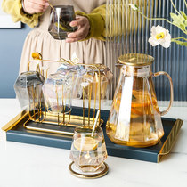 Nordic high-value cold kettle glass high temperature resistant household set glass kettle large capacity cold kettle cold water Cup