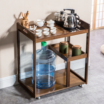 Mobile tea table small tea table household tea cabinet automatic boiling water tea making integrated small tea cart tea storage shelf