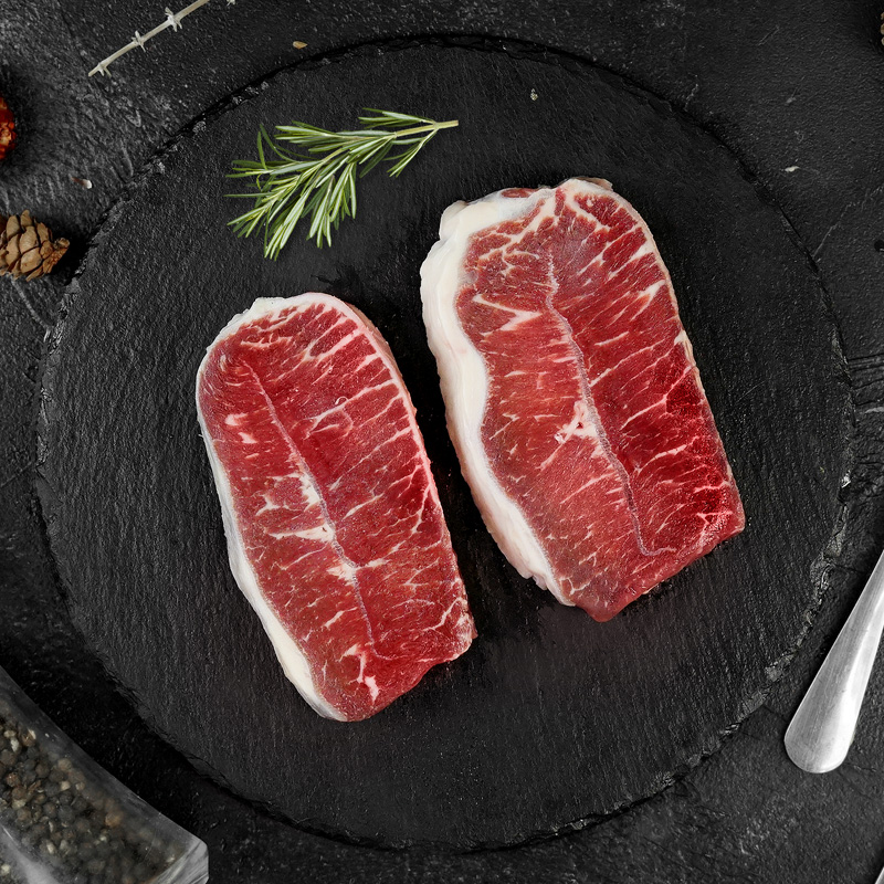 【正善牛肉哥】澳洲谷饲100天7片组合1200g原切原味t骨板腱上脑