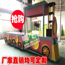 Scenic solid wood mobile sale caravan Commercial activities Promotional Flowers Car Featured Pendulum stall Stall Snack Car