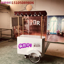 Embalming Wood Vending Car Promotion Flower Car Outdoor Mall Stalls Mobile Hand Milk Tea Caravan Night Market Stall Stall