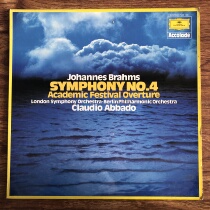 Brahms Composes Symphony 4 Abado conducts Black Records LP