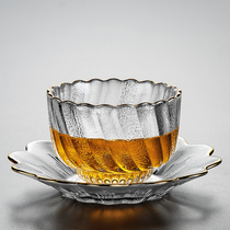 Glass Gongfu tea cup Master cup Single cup Small tea cup Single tea cup Flower cup Tea cup Tea cup Tea cup set