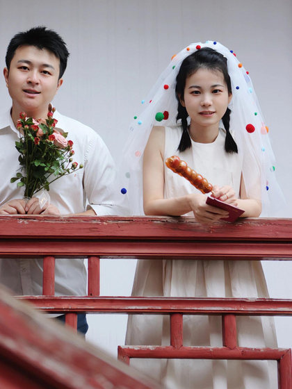 도파민 베일 웨딩 증명서 등록 제안서 컬러 볼 헤드 드레스 신부 푸른 원사 귀여운 사진 소품 도파민 베일 웨딩 증명서 등록 제안서 컬러 볼 헤드 드레스 신부 푸른 원사 귀여운 사진 소품
