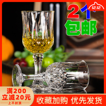  Red wine glass Lead-free wine glass Creative champagne glass Diamond high-legged glass Whiskey glass foreign wine