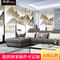 Sousa custom landscape roller blinds Heat insulation curtains lift free hole bathroom kitchen shading waterproof curtain