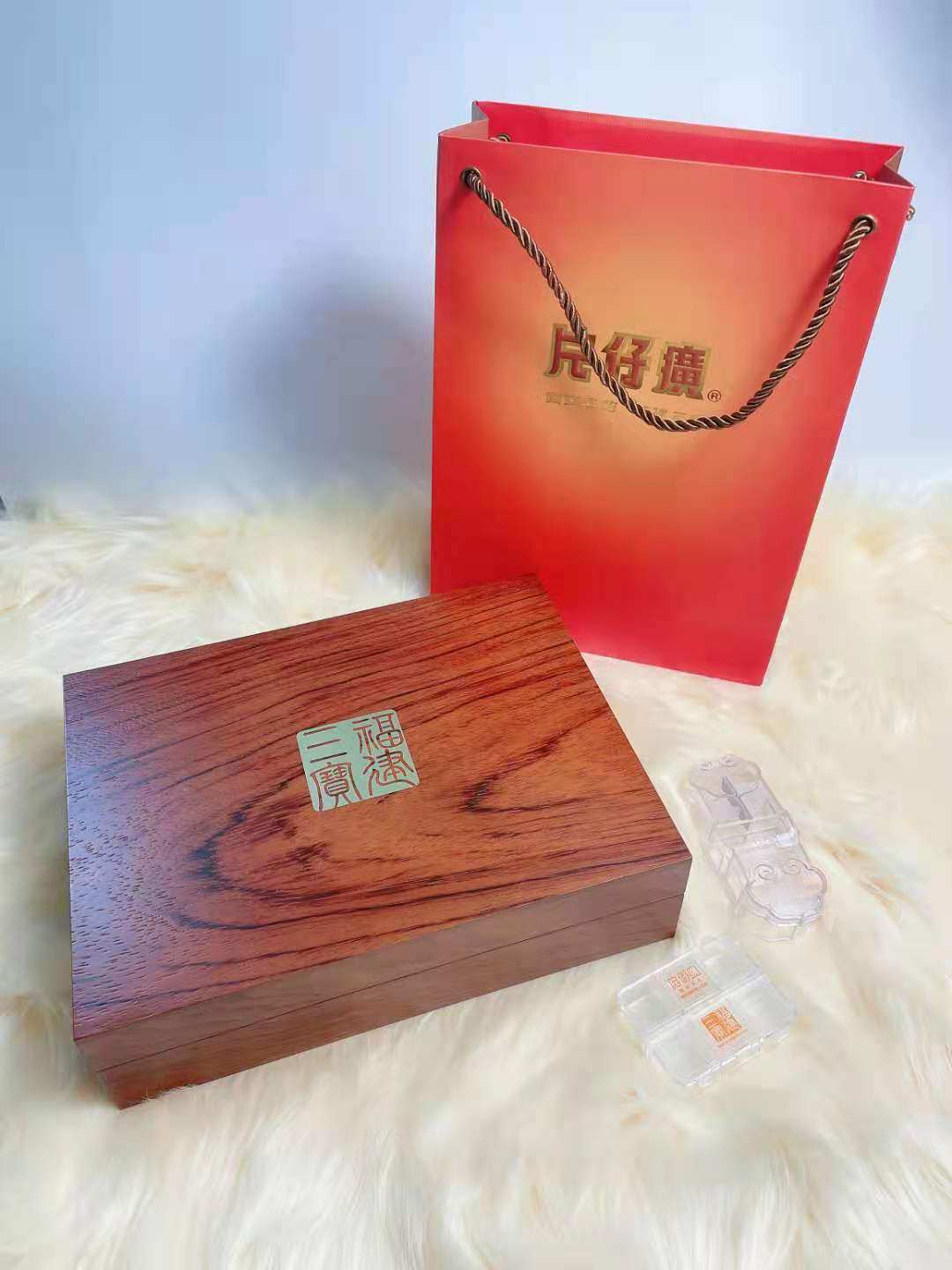 漳州片仔癀空礼盒木盒送礼装饰便携包装纸盒锡罐常规盒礼品袋11