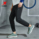 ໂສ້ງກິລາ Xtep ຜູ້ຊາຍ Pants 2024 Summer Thin Ice Silk Pants Track and Field Fitness Quick-Drying Woven Running Pants Men