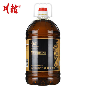 四川川粮 压榨新浓香菜籽油5L 农家自榨非转基因纯菜籽油粮