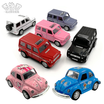 Benz Cross-Country Car Fathers Day Cake Decoration Fittings for Mens Alloy Sports Car Pink Cake Decoration