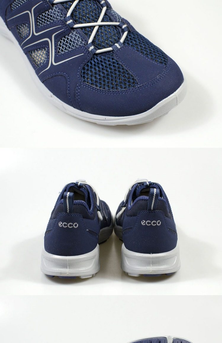 夏款ecco爱步热酷 懒人鞋带 户外运动网面透气休闲男鞋 841114