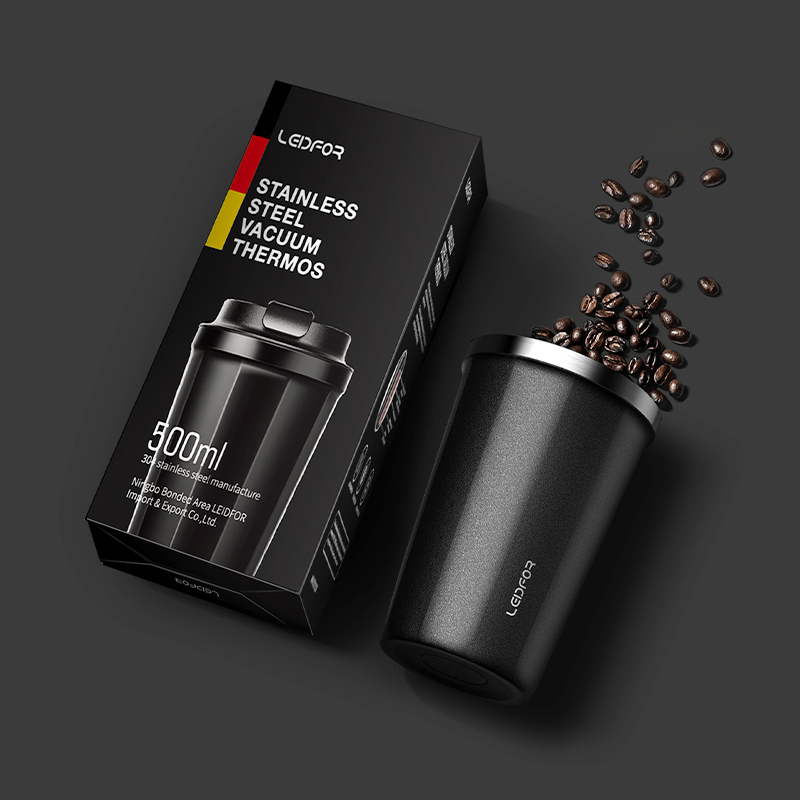 redfu insulated coffee cup car water cup female convenient stainless steel cup accompanying cup white frosted cup