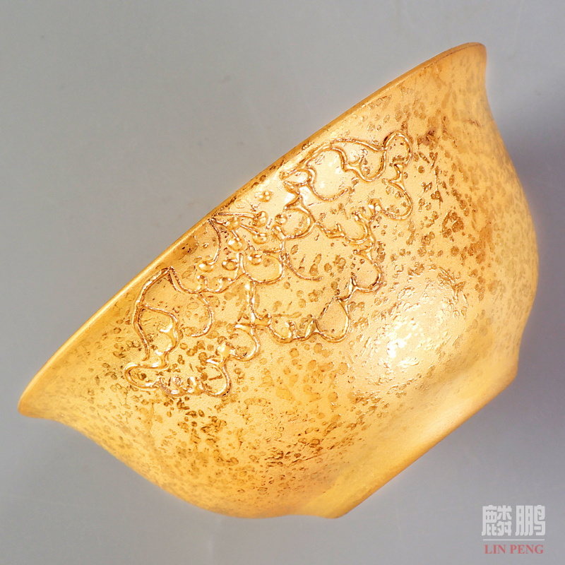 A pot of gold crack cup 2 2 cups porcelain Japanese contracted office is suing portable travel tea set 24 k gold